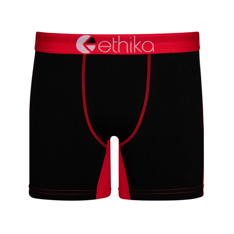 Ethika Mens MID Boxer Brief | *Solids* Red OG (BKR, Large) - Image 1
